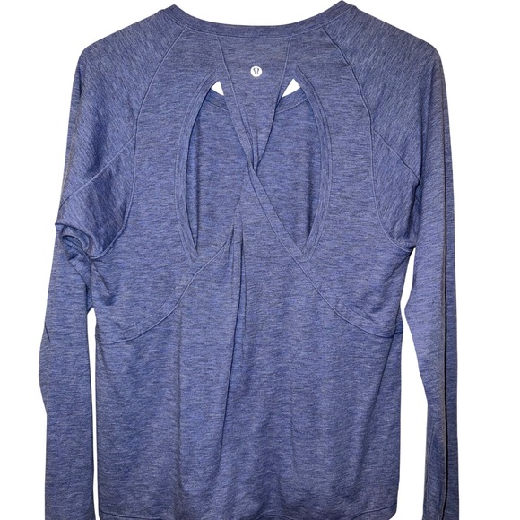 Lululemon blue stop drop and squat women's top size 8? - Picture 2 of 4